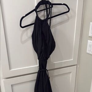 Alice + Olivia Black Backless Dress